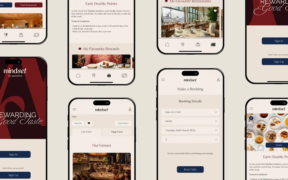 Mindset loyalty app built by TheLoyaltyCo for AlphaMind, formerly Addmind